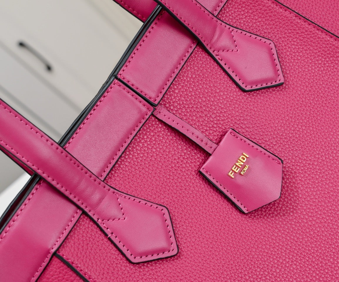 FENDI - Brown FF jacquard fabric bag
