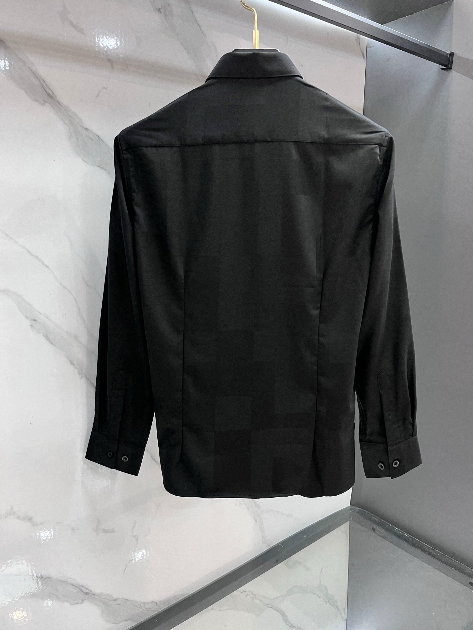 BURBERRY - Stretch Poplin Check long Sleeve Shirt