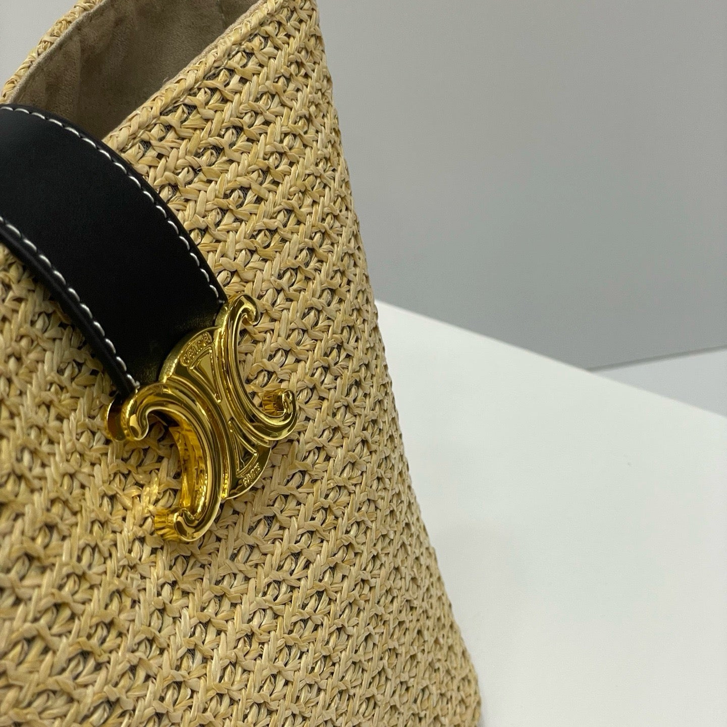 CELIN - MINI BUCKET LOUISE IN RAFFIA