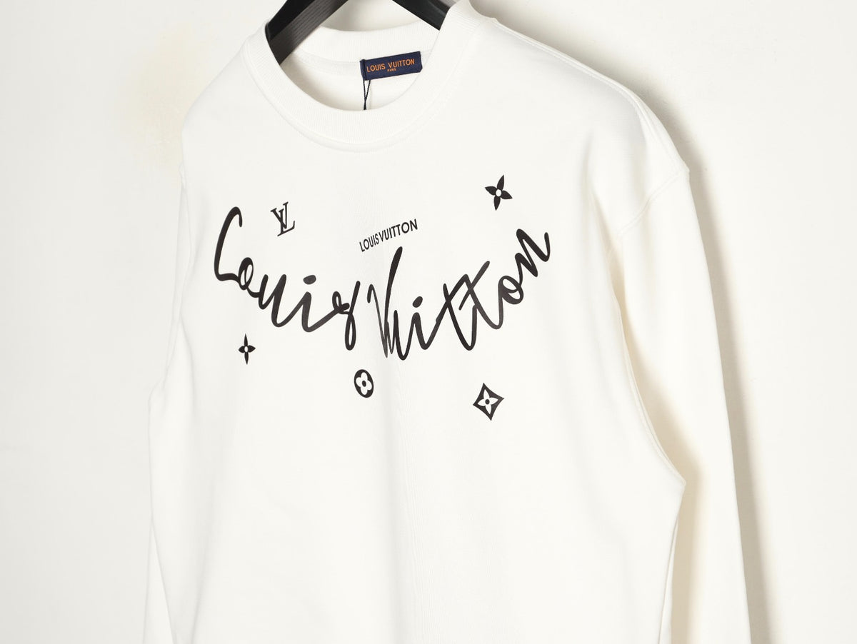 LOUIS VUITTON -unisex Cursive Signature Pullove