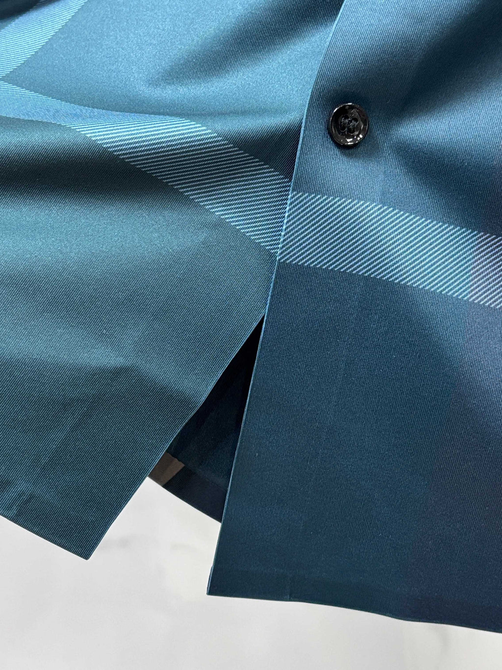 BURBERRY - Stretch Poplin Check Short Sleeve Shirt