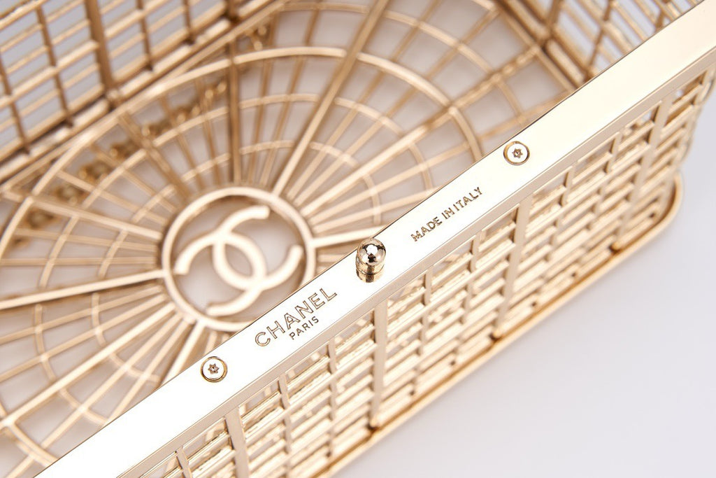 CHANEL - BIRD CAGE BAG RUNWAY EVENING BAG