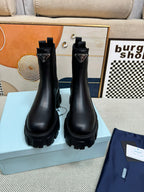 PRADA - Monolith Brushed Leather Chelsea Boot