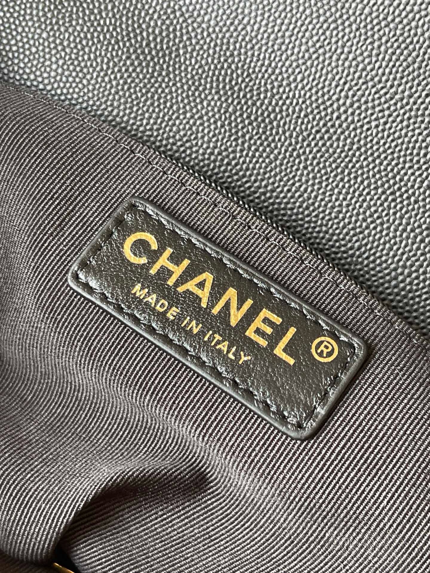 CHANE - School Memory Top Handle Flap Bag Quilted Caviar