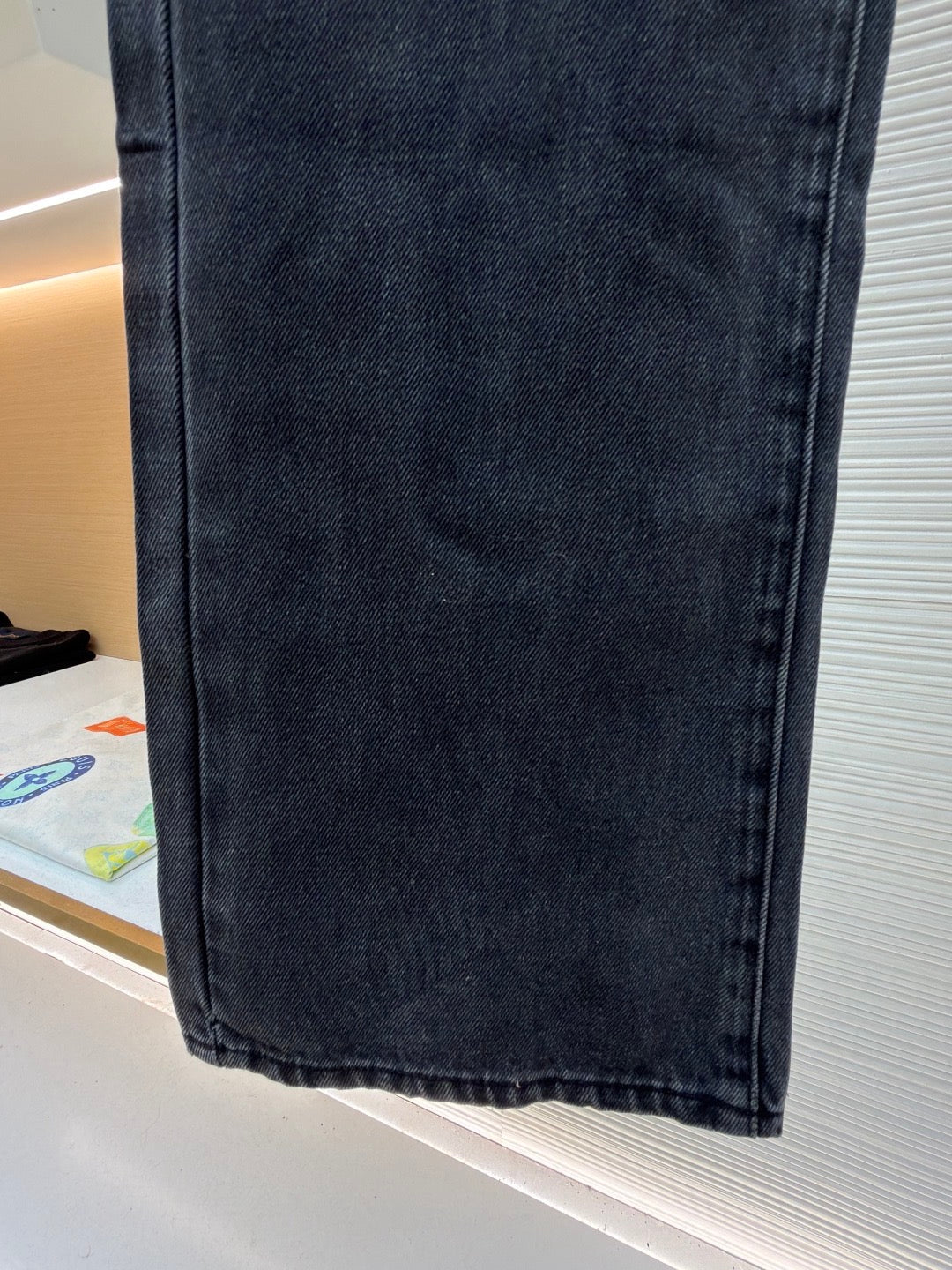 GUCCI - cotton denim pants with horsebit