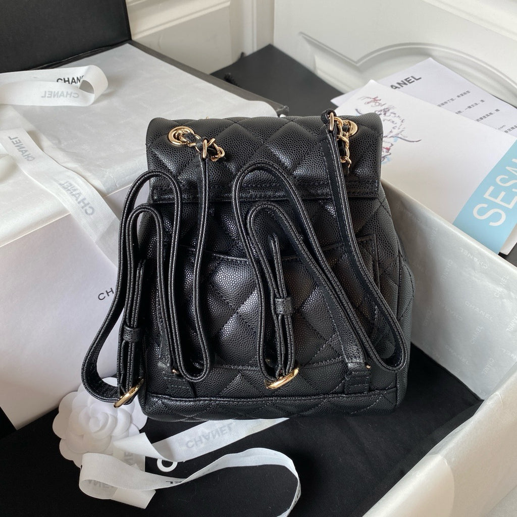CHANEL - Chanel Mini Caviar Urban Spirit Backpack