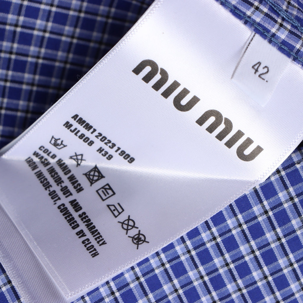 MIU MIU - Checked shirt