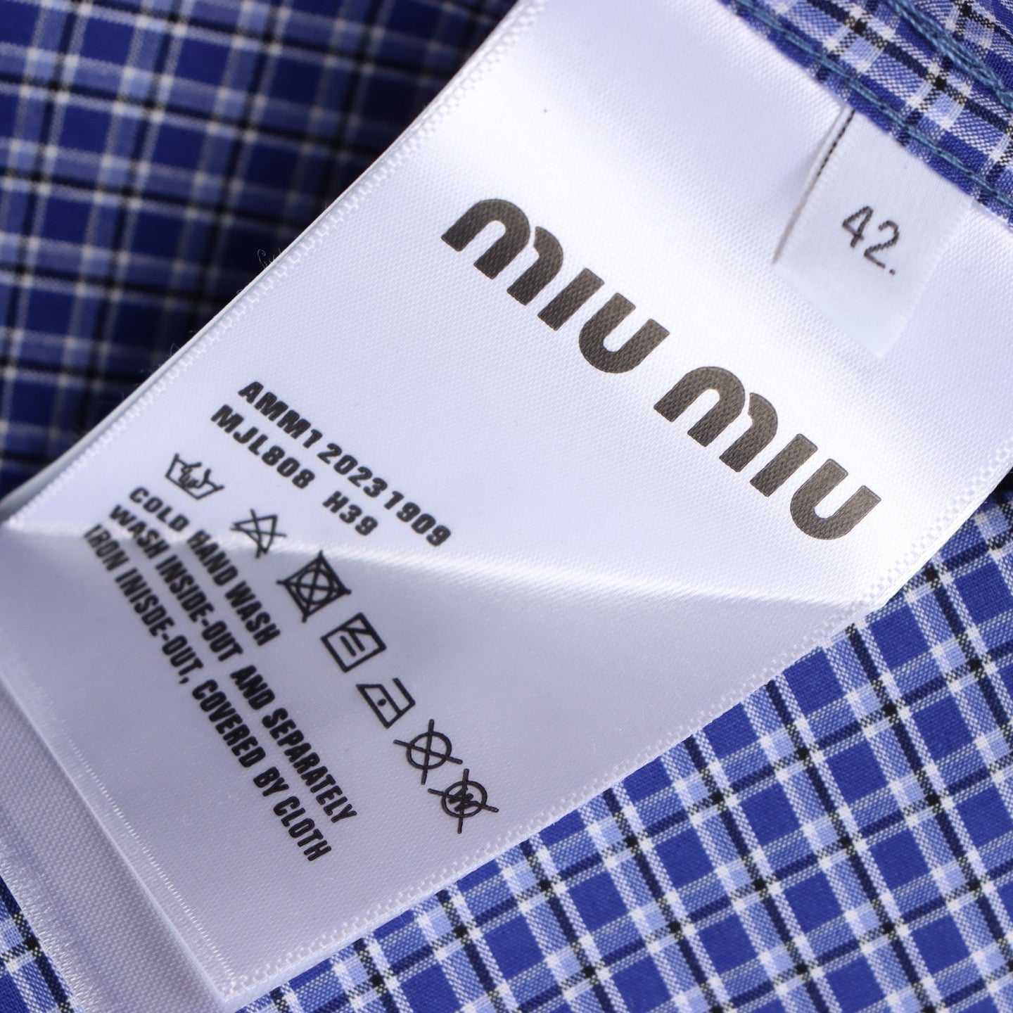 MIU MIU - Checked shirt