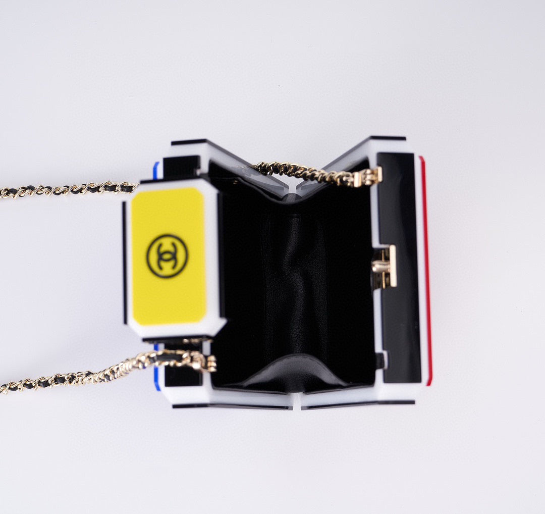 CHANEL - Chanel Plexiglass Perfume Bottle Evening Bag