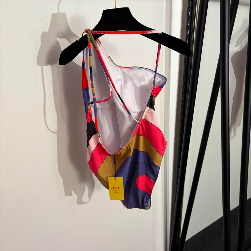 PUCCI - Patterned Halterneck one piece Swimsuit