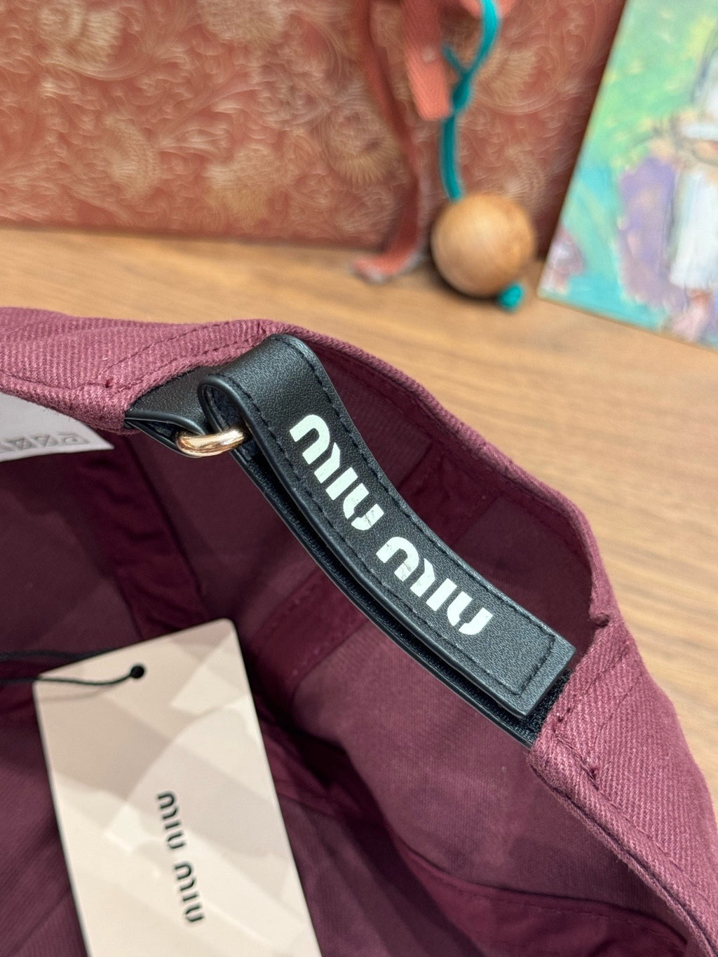 MIU MIU - Denim baseball cap