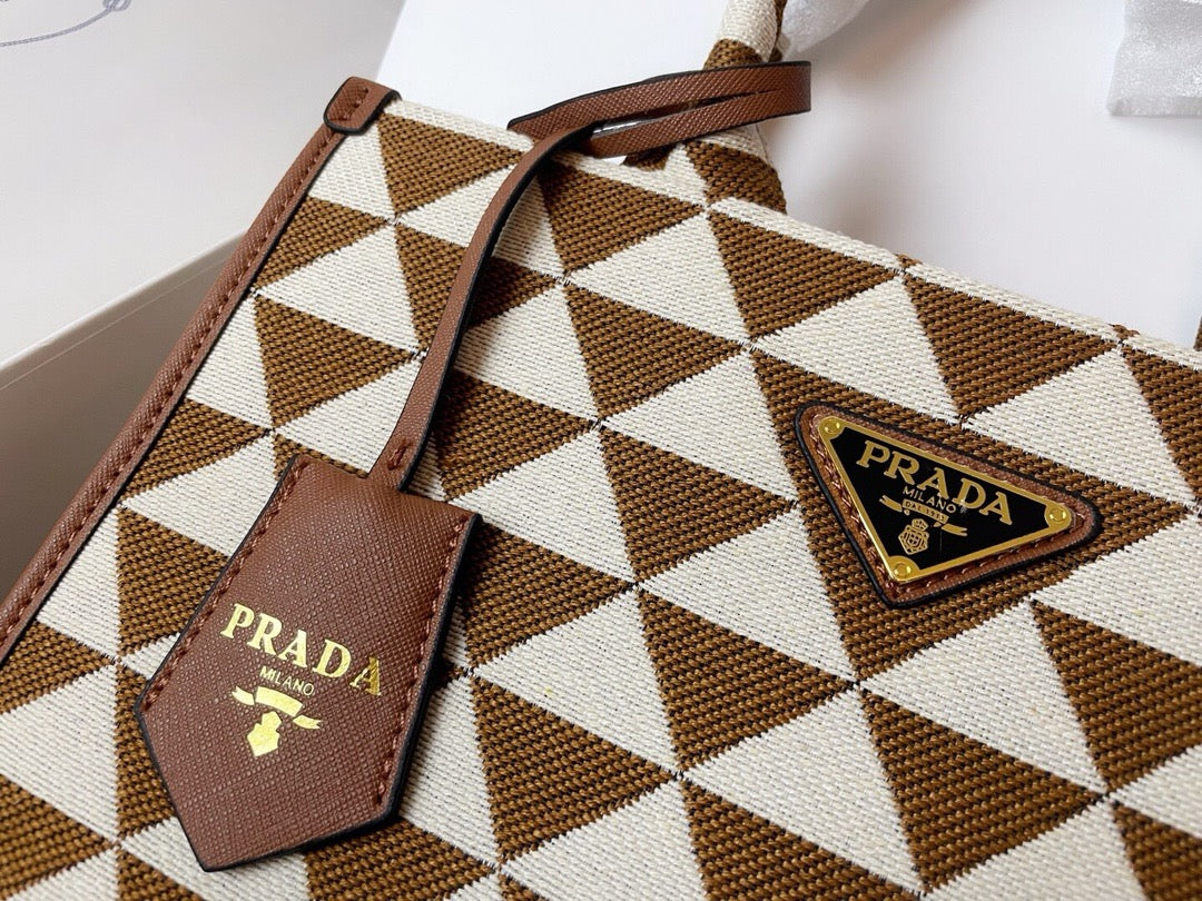 PRADA - Galleria cloth handbag