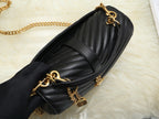 SAINT LAURENT- Black Leather Handbag