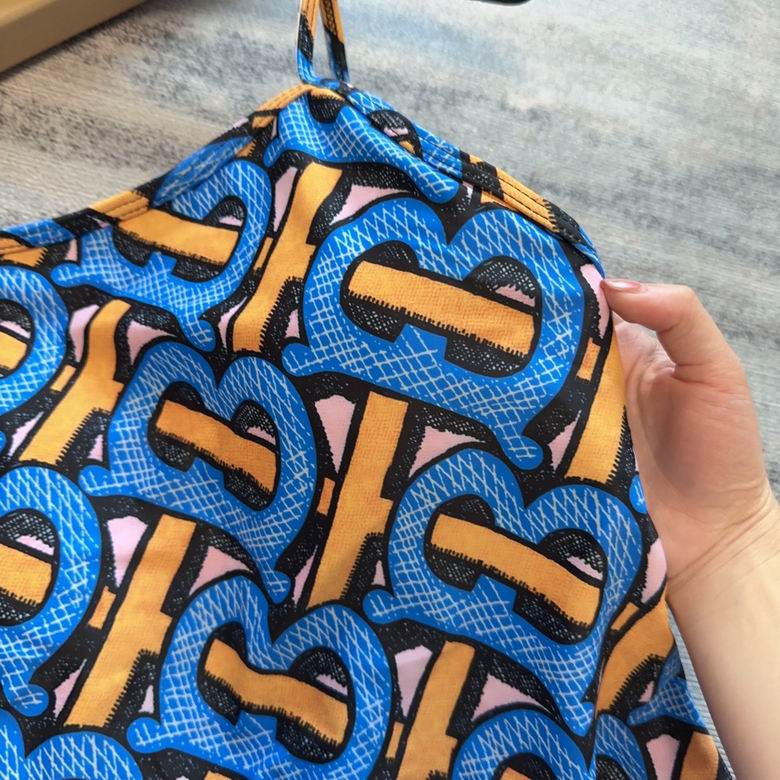 BURBERRY - Women's Blue Tb Monogram Print