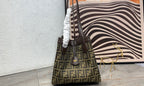 FENDI - Brown FF jacquard fabric bag