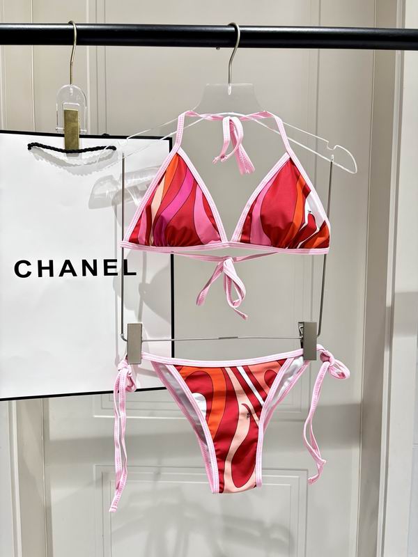 PUCCI - Patterned Halterneck bikini Swimsuit