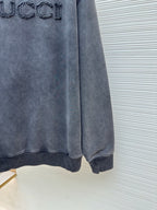 GUCCI  - Logo Cotton Crew Neck Sweatshirt