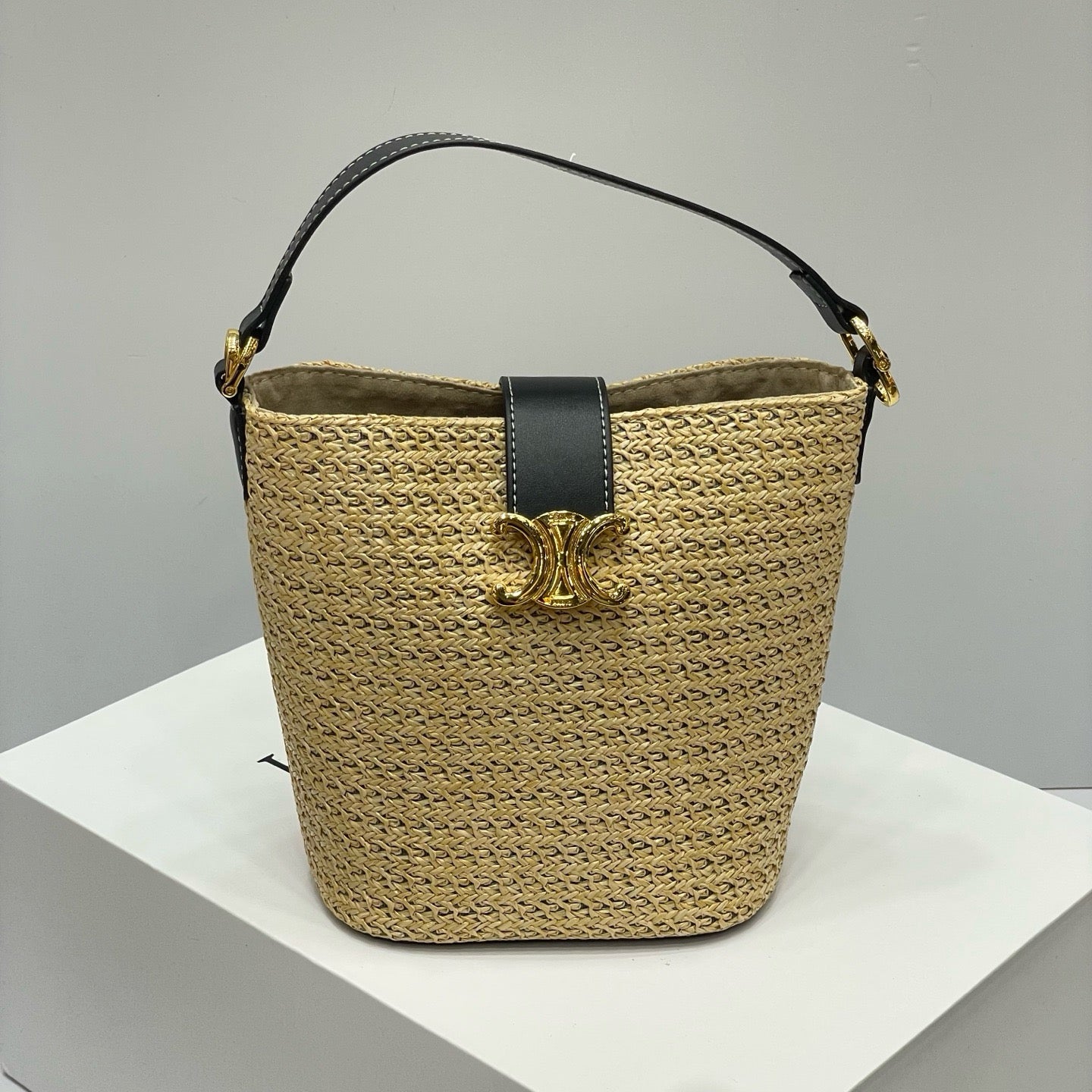 CELIN - MINI BUCKET LOUISE IN RAFFIA