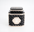 CHANEL - Limited Edition Black Quilted Resin Tea Box Minaudiere Imitation Pearl and Gold Hardware, 2024
