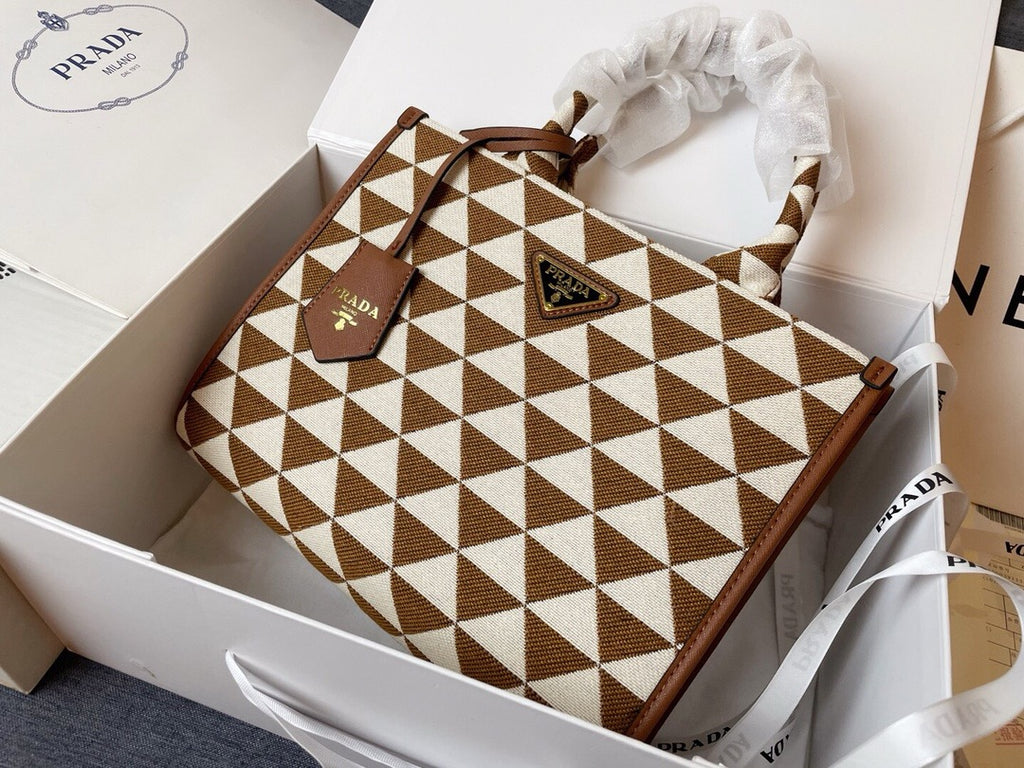 PRADA - Galleria cloth handbag