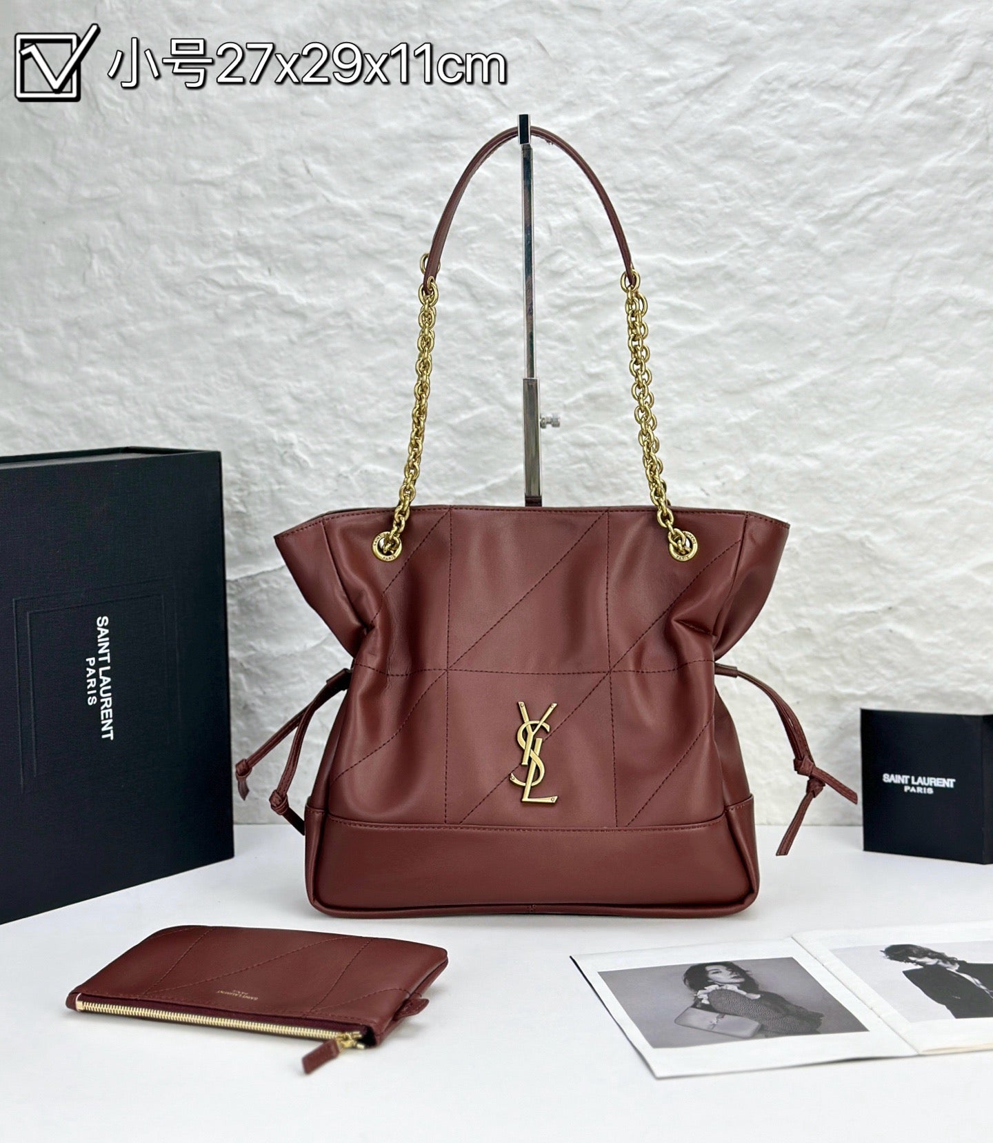 SAINT LAURENT- JAMIE SHOPPING LAMBSKIN