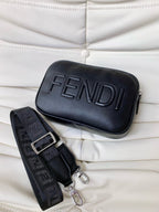 FENDI -  Zucca Coated Canvas and Leather  Bag