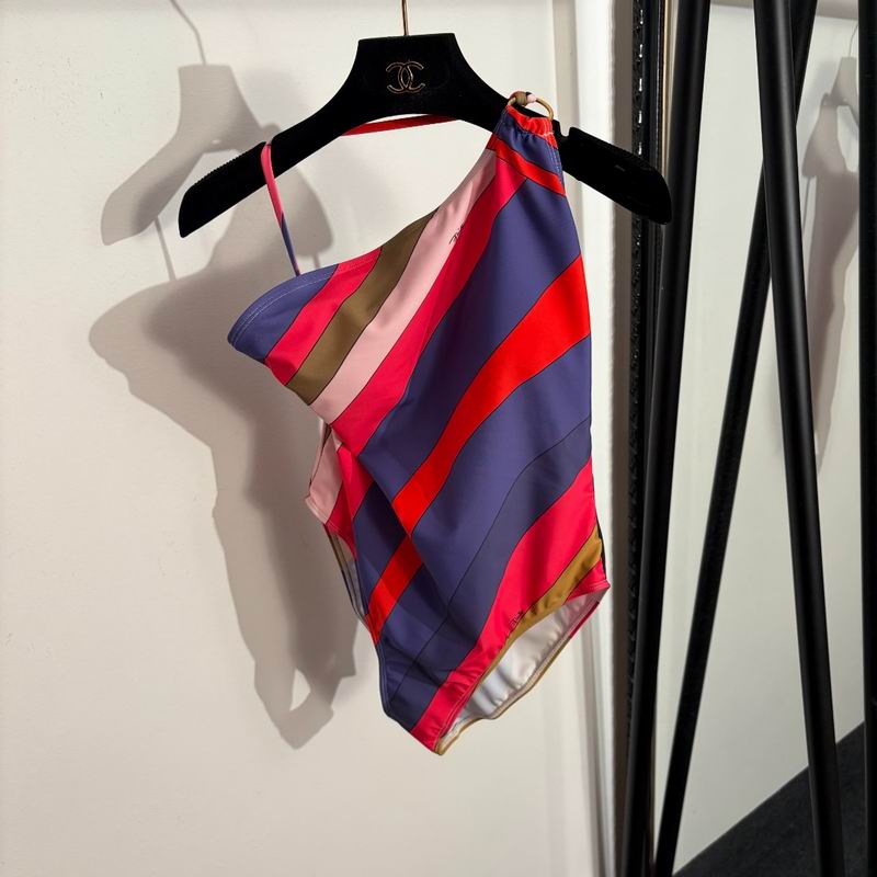 PUCCI - Patterned Halterneck one piece Swimsuit