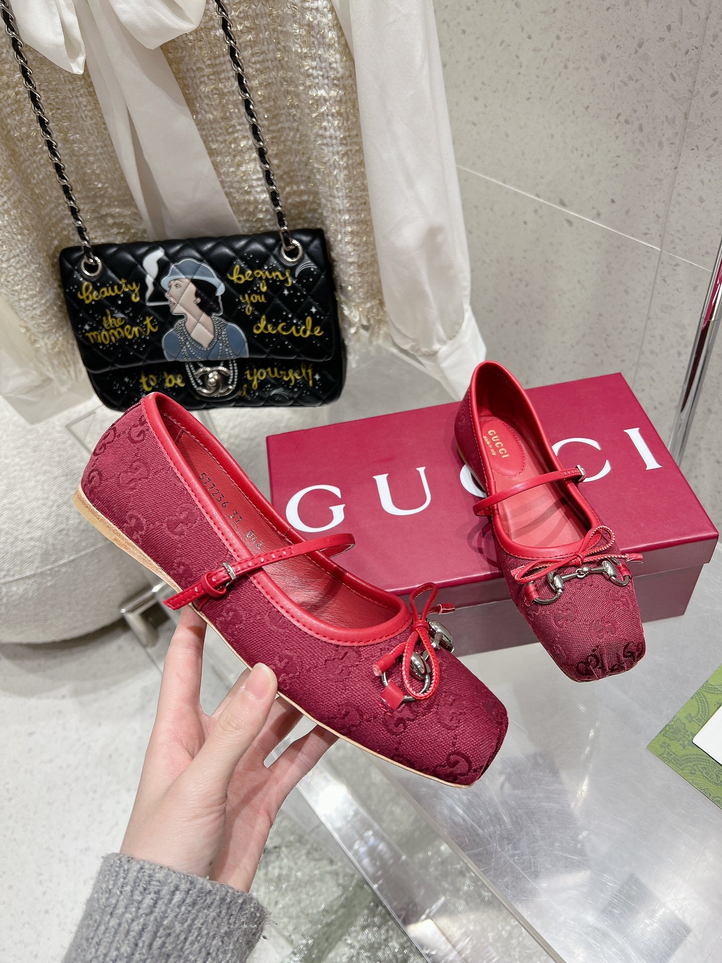 GUCCI - Horsebit Ballet Flat