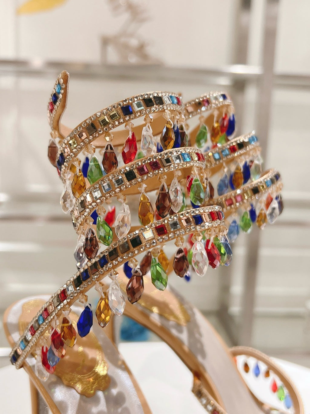 RENE CAOVILLA - WOMEN’S CHANDELIER  SANDAL