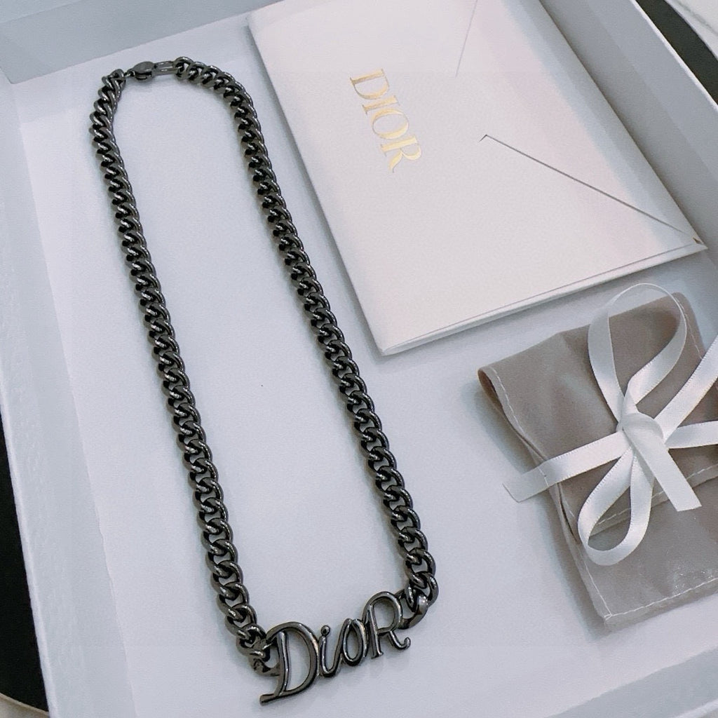 DIOR - Oblique Pendant Necklace