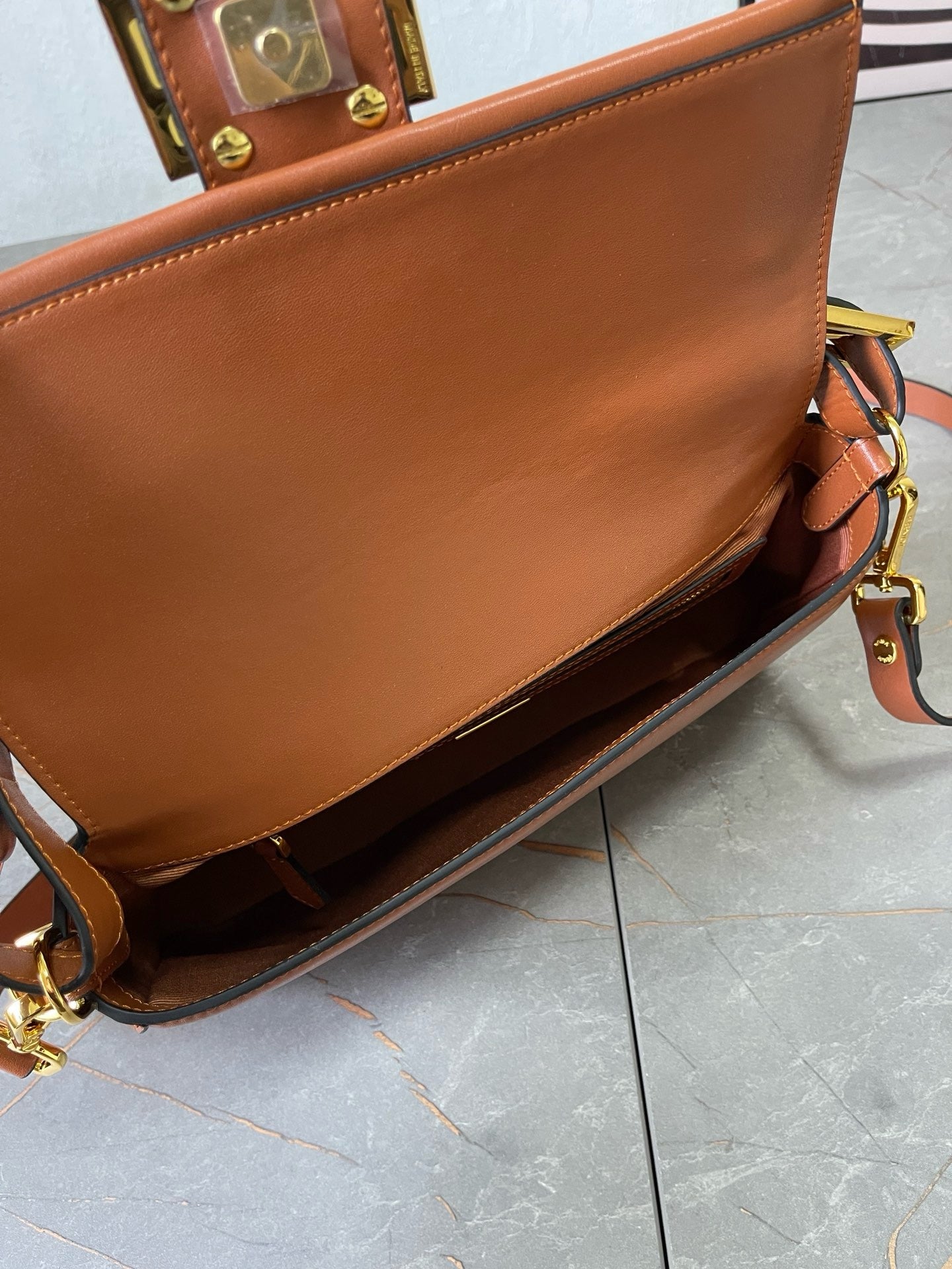 FENDI - Honey Baguette Square Bag