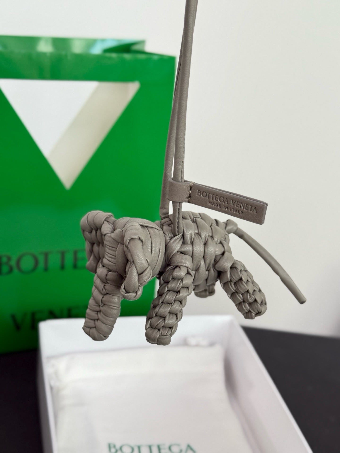 BOTTEGA VENETA - Intrecciato Leather Bag Charm