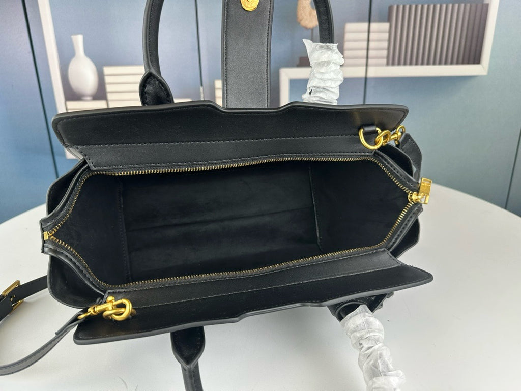 SAINT LAURENT- Black Leather Handbag