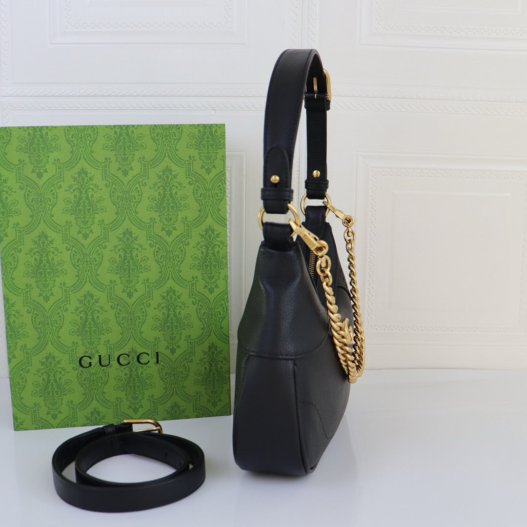 GUCCI - Aphrodite Leather Small shoulder bag