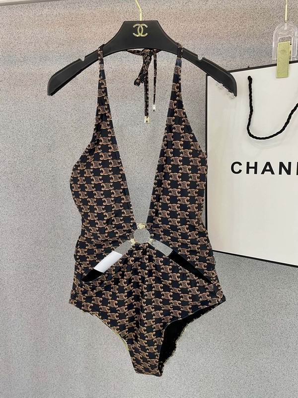 CELINE - SWIMSUIT IN MONOGRAM JERSEY