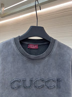 GUCCI  - Logo Cotton Crew Neck Sweatshirt