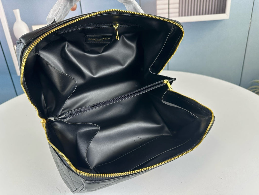 SAINT LAURENT - Leather vanity case