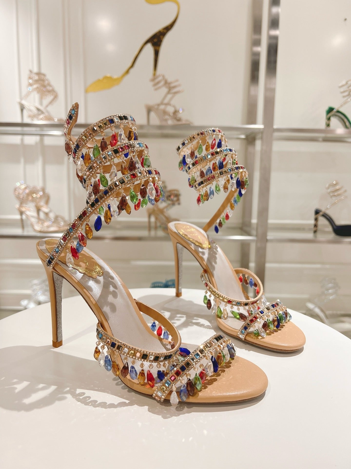 RENE CAOVILLA - CHANDELIER  SANDAL