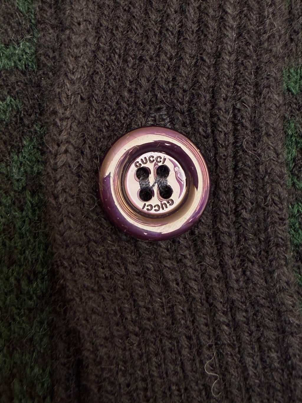 GUCCI  - GG degradé-jacquard cardigan