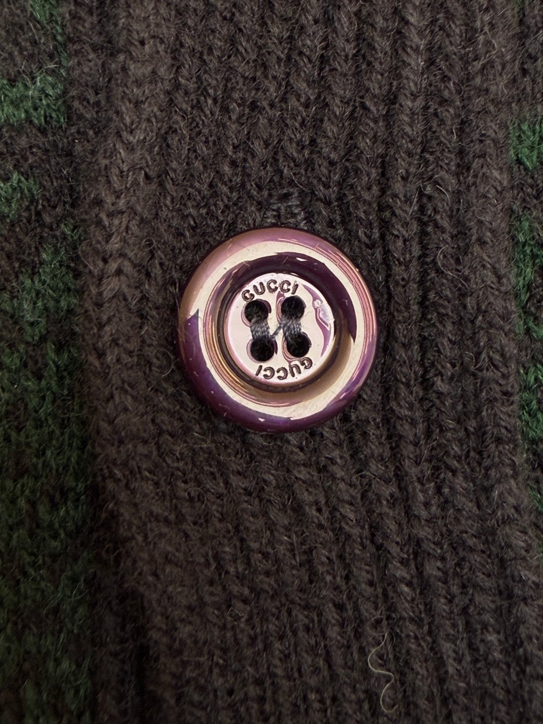 GUCCI  - GG degradé-jacquard cardigan