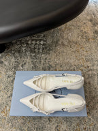 DIOR - open side patent leather heeled pumps