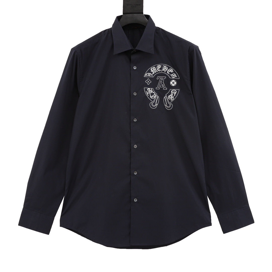 LOUIS VUITTON - Printed Signature Long-Sleeved Shirt