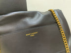 SAINT LAURENT- Black Leather Handbag