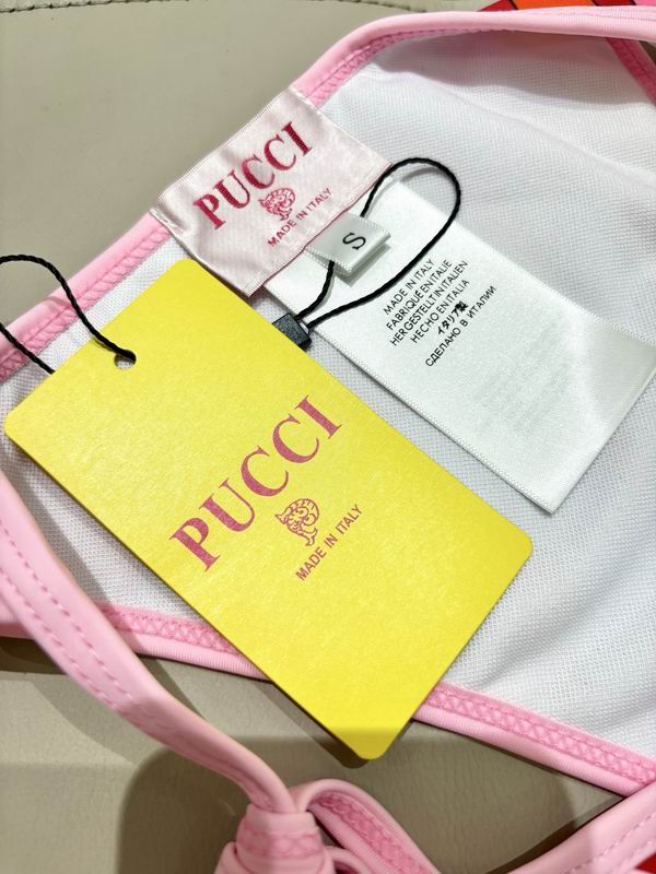PUCCI - Patterned Halterneck bikini Swimsuit