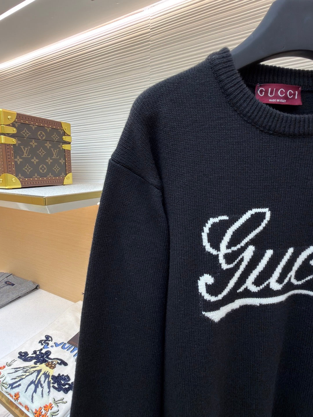 GUCCI  - Knit wool jumper with intarsia unisex