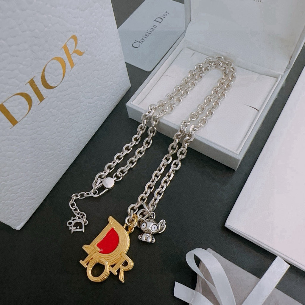 DIOR - Oblique Pendant Necklace