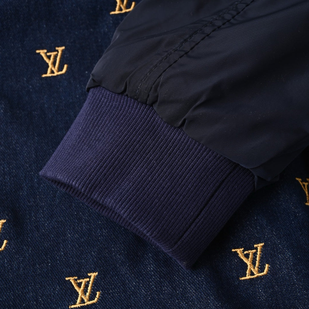 LOUIS VUITTON - Upcycled Denim Varsity Jacket