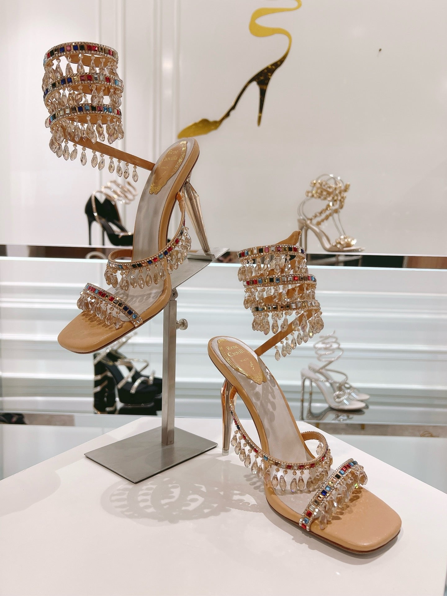 RENE CAOVILLA - CHANDELIER  SANDAL
