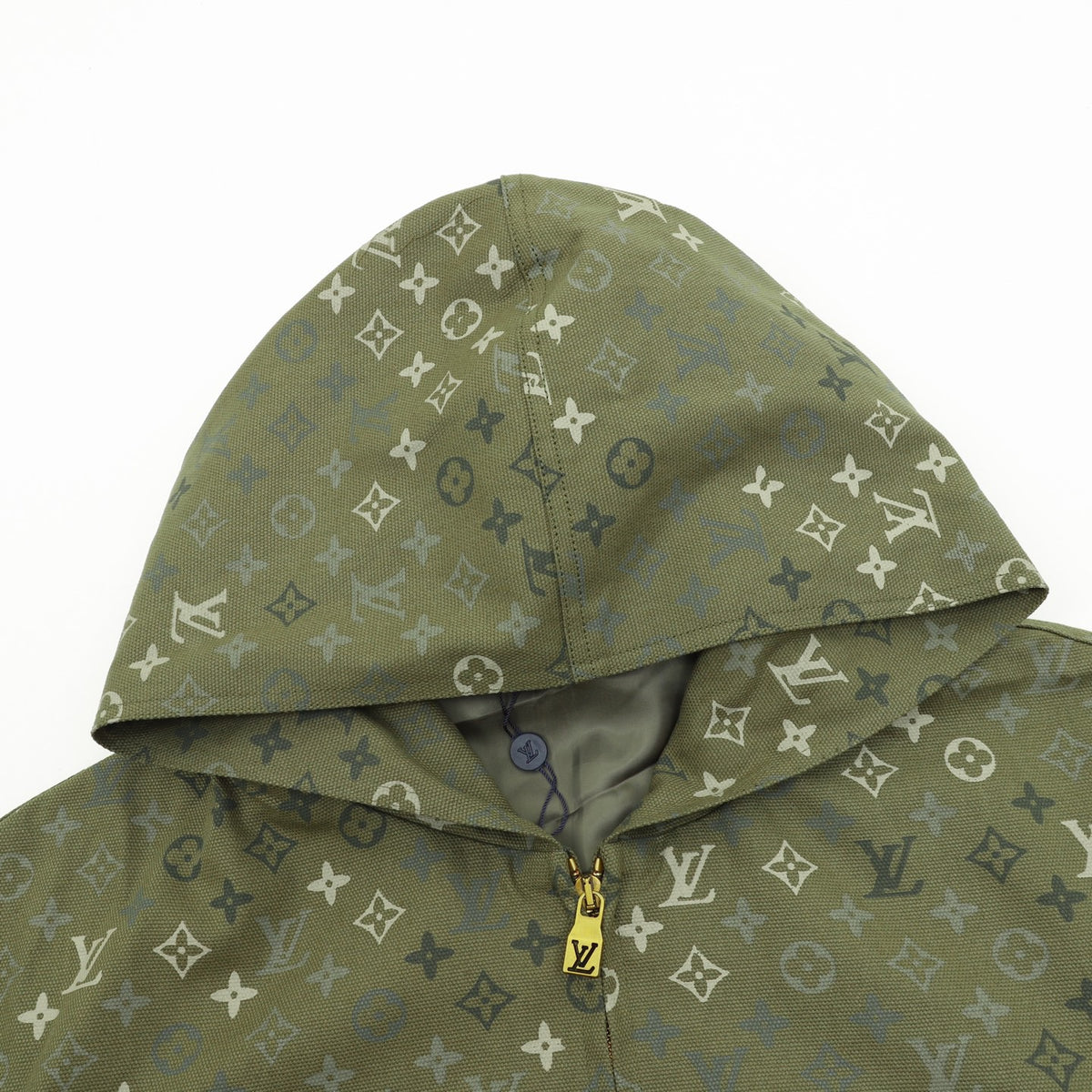 LOUIS VUITTON - Monogram Embellished Hooded Blouson