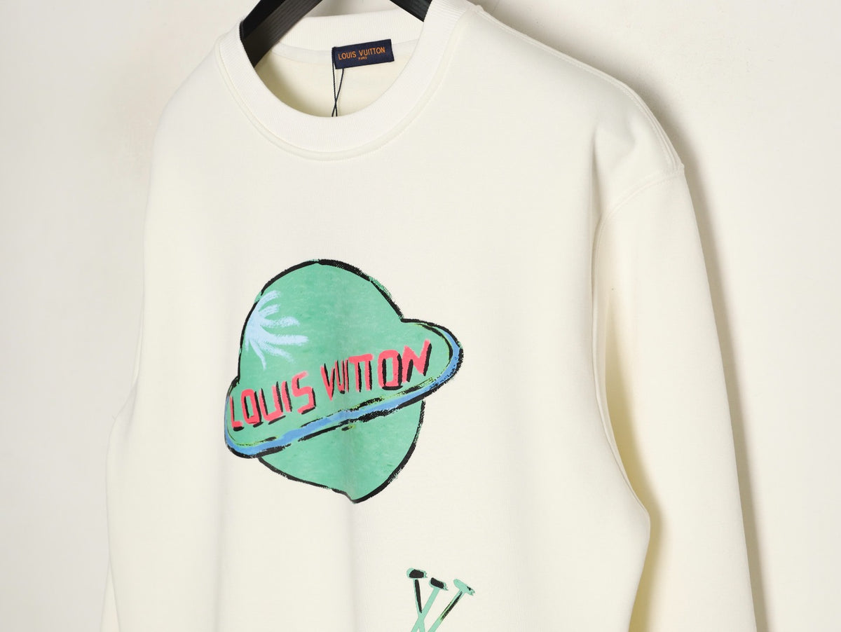 LOUIS VUITTON - Louis Vuitton unisex Planet Print Sweatshirt